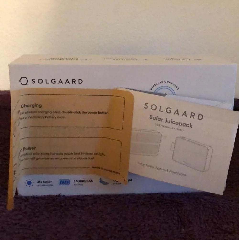 Solgaard 4G Solar Technology Wireless iPhone Charger